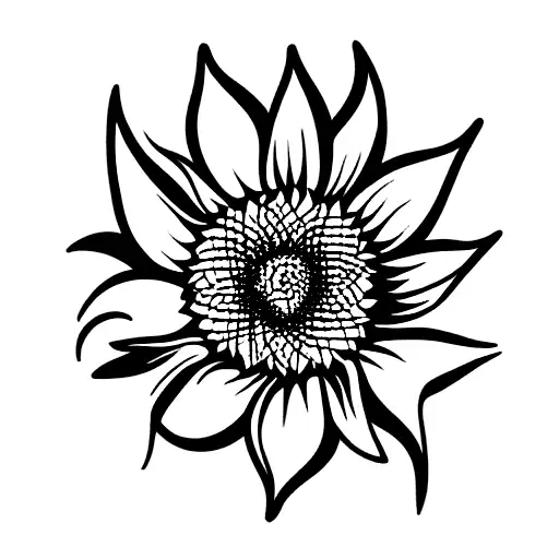 Three Sunflower Flying Wind