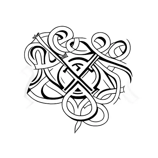 Simple Black Christian Cross With Bible Citation