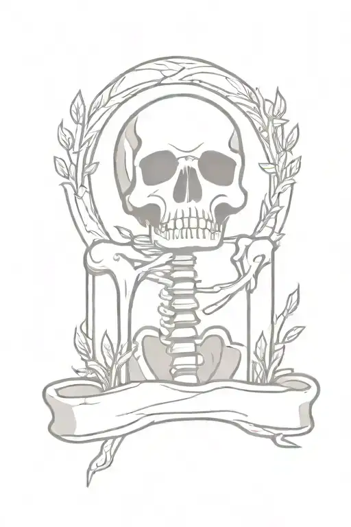 Skeleton Grave Stone