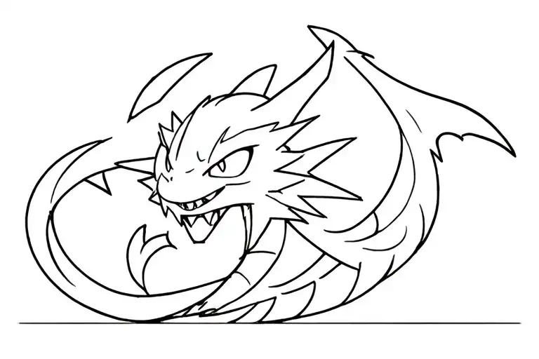 Nezuko Anime With Toothless Dragon