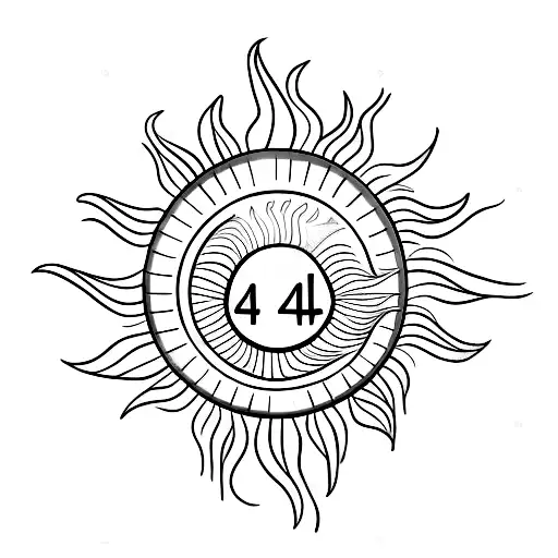 Wave With Sun And The Number 415