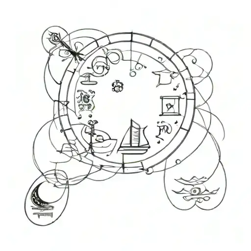 A Literary Quote With Esoteric Symbols Hidden Within The Design