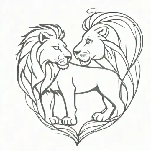 Lion And Heart