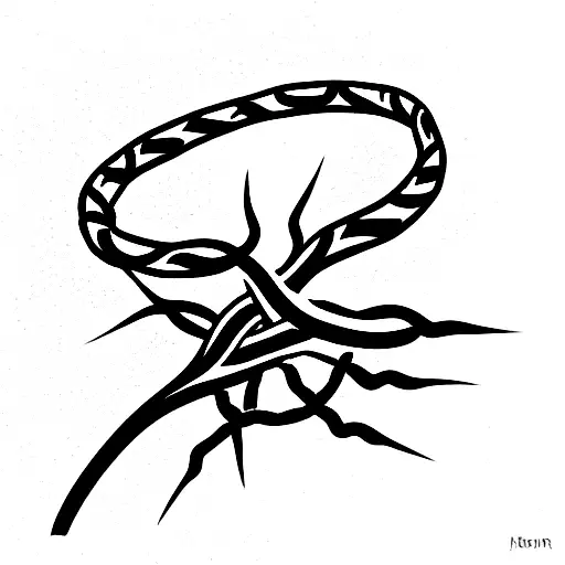 Crown Of Thorns With Snake