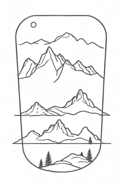 Mountain Range Silhouette