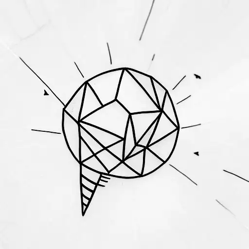 A Minimalist Tattoo Of A Paper Airplane Flying Over A Globe