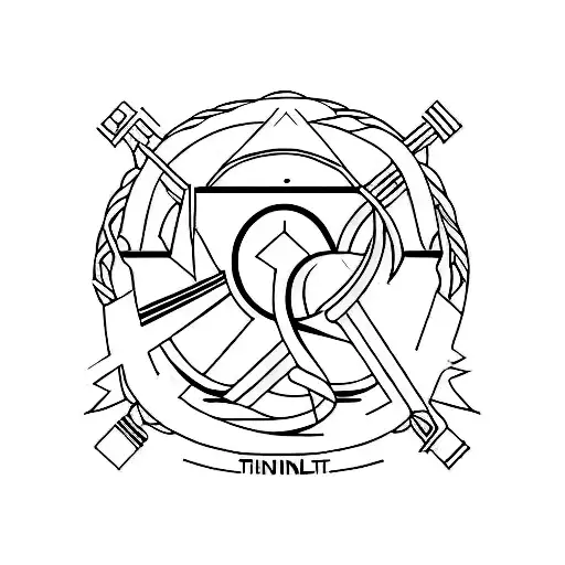 Triathlon Symbol With A Minimalist Twist