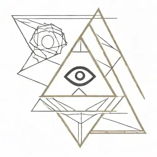 Abstract Pyramid Eye