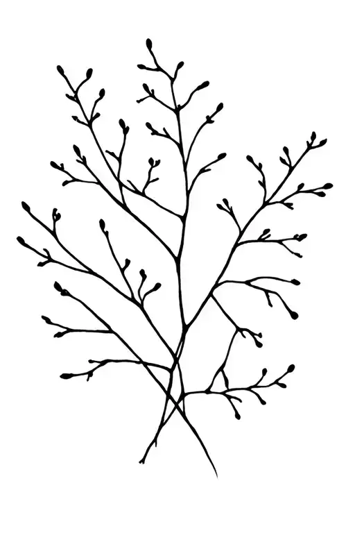 Initial Meaning Lines Linked By Branches