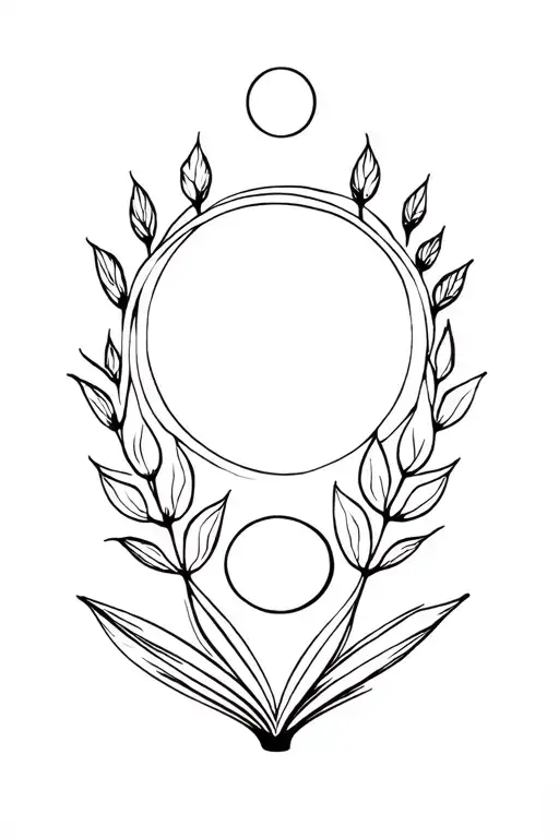 Lotus Virgo Wheat Sun Moon Phases Book Open