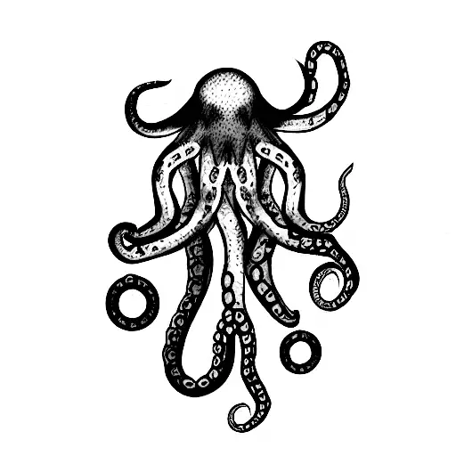 Forest And Sea Octopus And Wolf