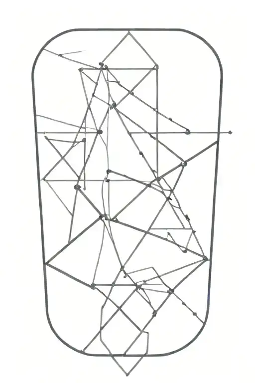 Simple Geometric Line Art