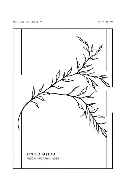 Fineline Sticker Tattoo Nordic