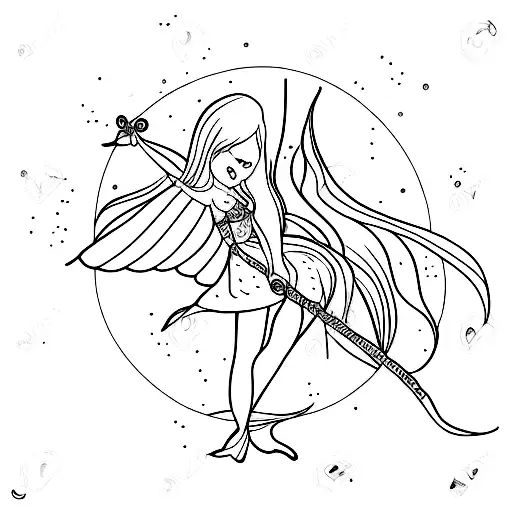 Hour Glass With Fairy