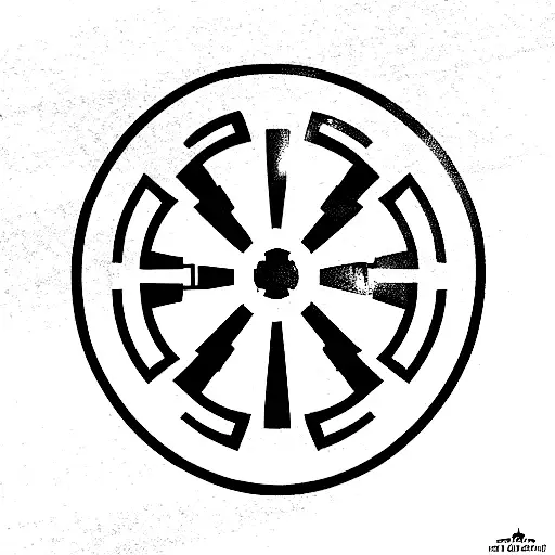 Star Wars Republic Symbol With Clone Trooper Helmets
