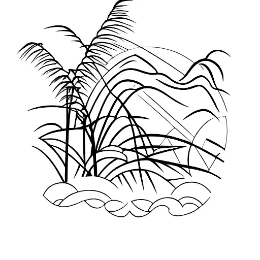 A Cornfield At Sunset With A Silhouette Of A Tractor In The Distance