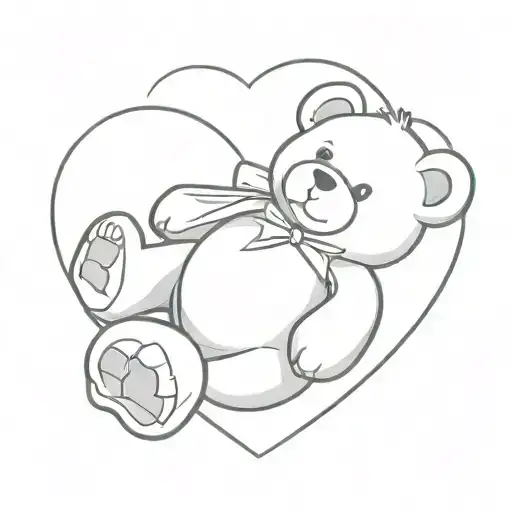 Bell Teddy Bear Heart
