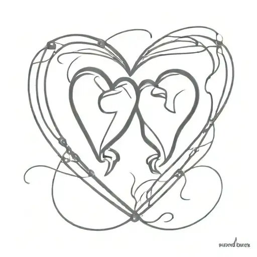 Bell Broken Heart Intertwined