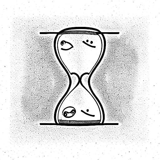 Hourglass With Smileys