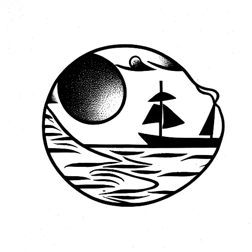 Sunset With Portuguese Tile