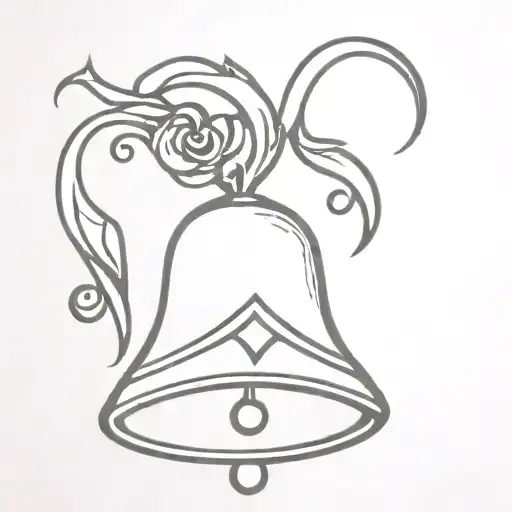 Heart Shaped Bell Wearing Crown