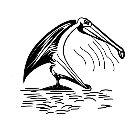 Pelican With Fish In Its Mouth