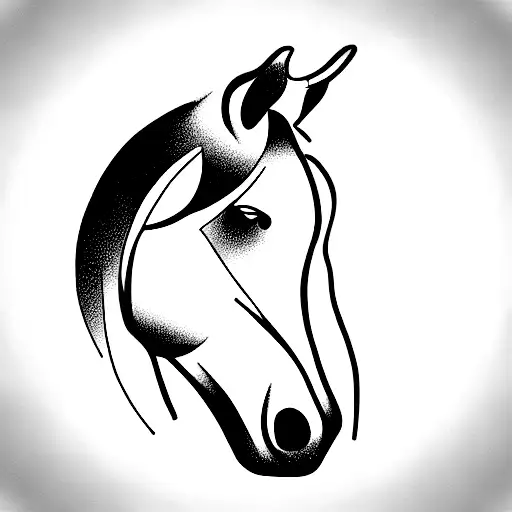 Horse Face And Infinity Symbol