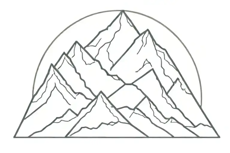 Mountain Peak Surrounded