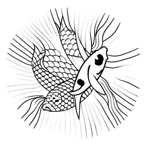 Koi Fish Yin Yanh