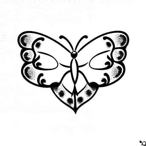 Heart With Butterfly Rose