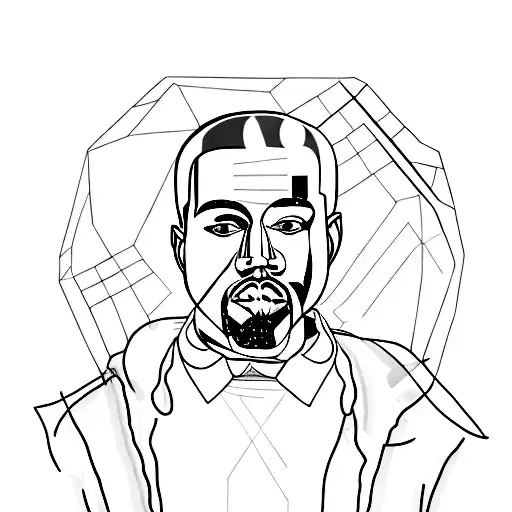 A Portrait Of Kanye West Made Entirely Of Musical Instruments
