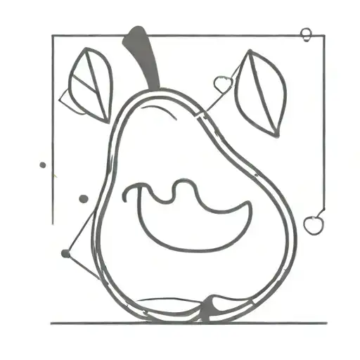 Word Pear And A Heart