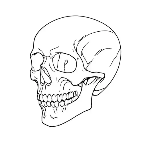 Skull Looking To The Left