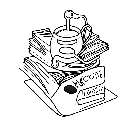 A Stethoscope Intertwined With A Hot Chocolate Mug And A Book