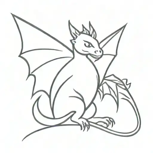Little Dragon With Wings