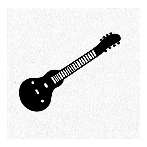 Guitar With A P And A 29