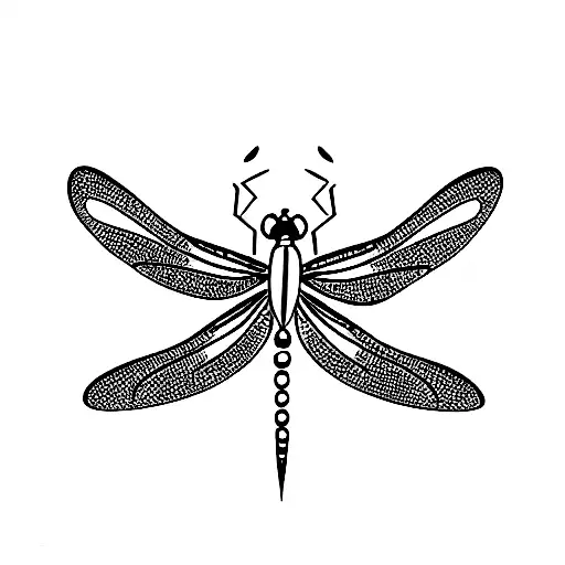 Dragonfly Surrounded By Butterflies