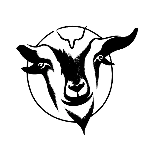 Goat Inside Circle