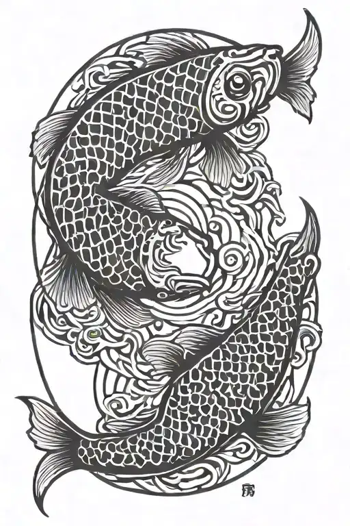 Koi Fish Ying Yang