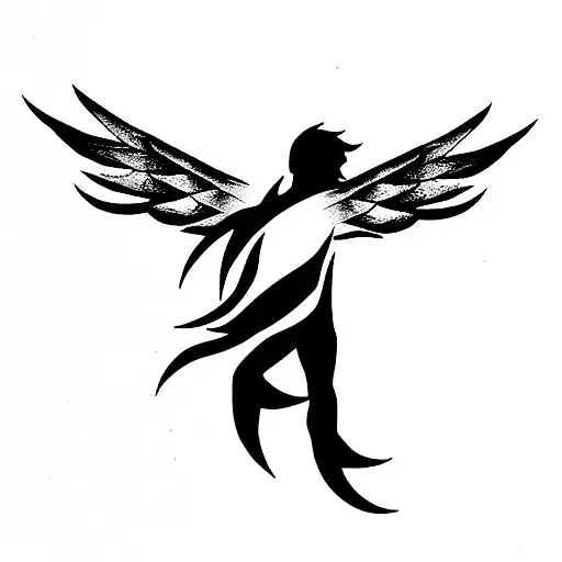 Male Falling Fallen Angel