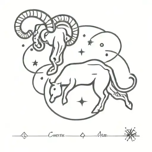 Zodiac Sign Cancer And Aries Space Stars