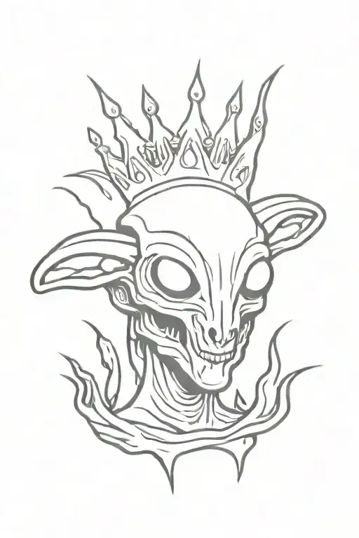 Alien With Crown
