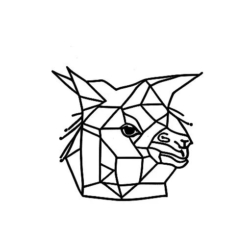 Llama Animal Profile View