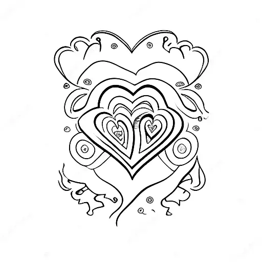 Heart In A Frame Set On Fire