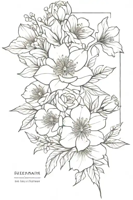 Birth Flower Bouquet