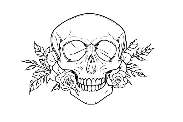 Skull And Roses