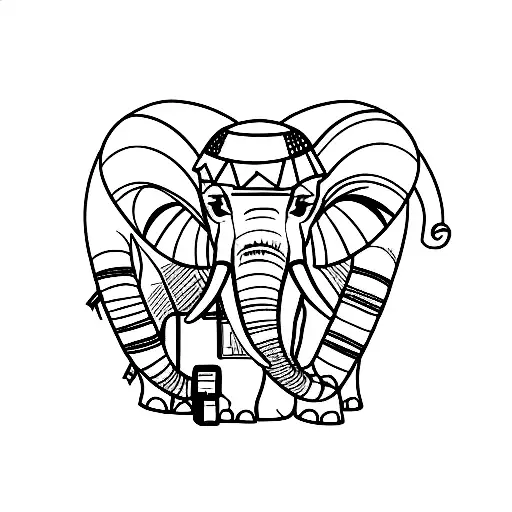 Elephant And Camera