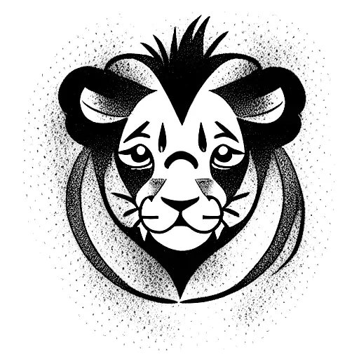 Baby Lion With Ada Name