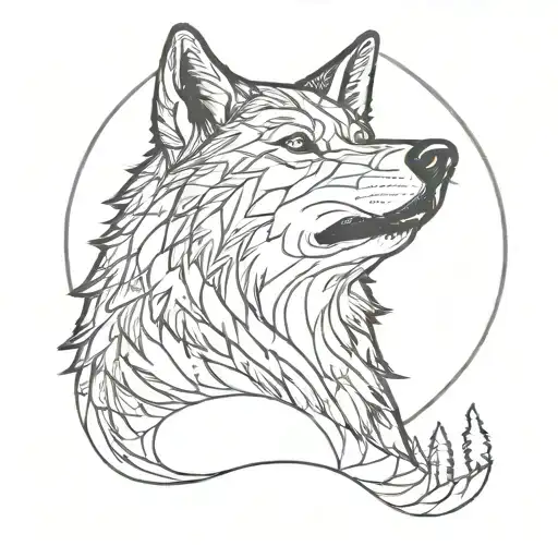 Wolf Howling At The Moon