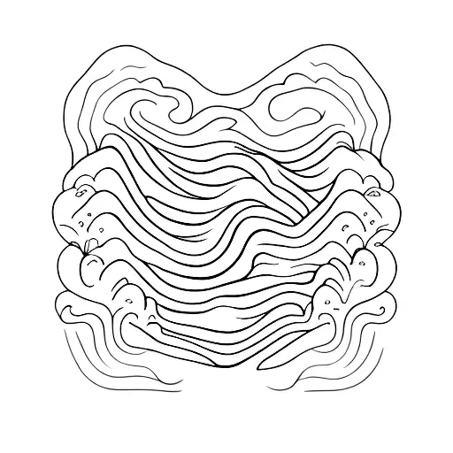 A Minimalist Representation Of A Freediver And A Surfer Embracing The Beauty Of The Ocean Together